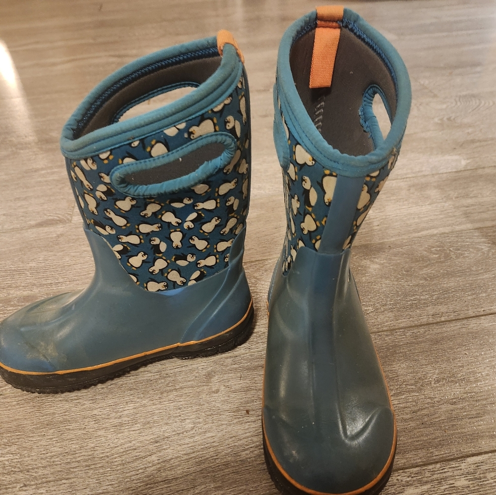 BOGS Kids Blue Rain Boots